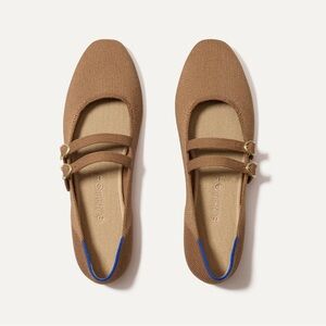 Rothy's Tan Double Strap Flats
